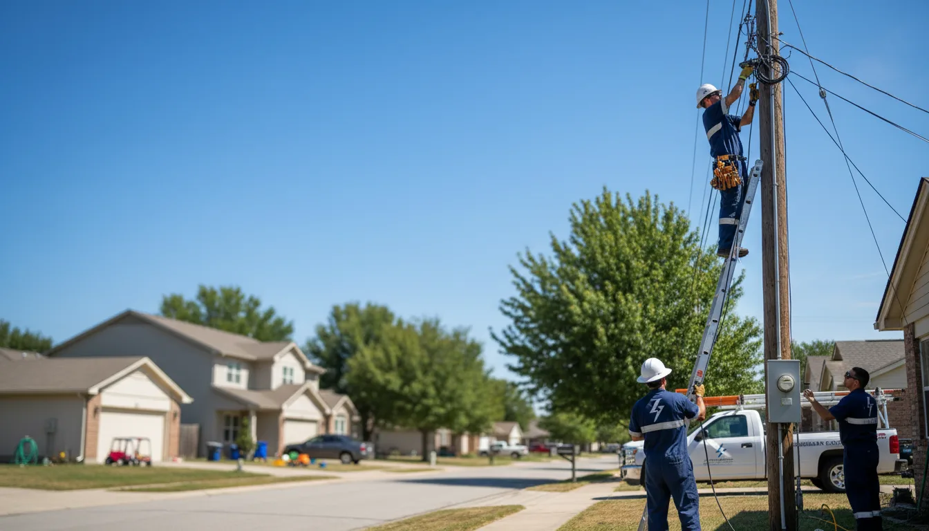 Residential electrician providing installation services in Natoma, KS